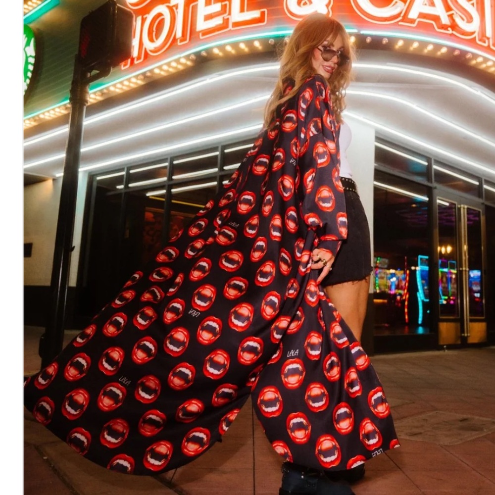 Dressed in LALA headliner satin duster